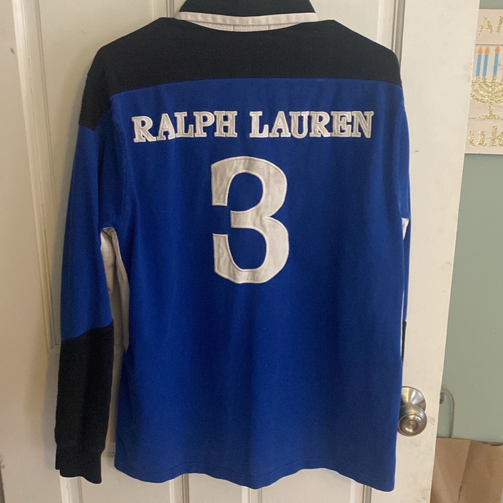 Rare Blue Ralph Lauren Polo Snow  Challenge #3 Long sleeve shirt - Picture 2 of 5